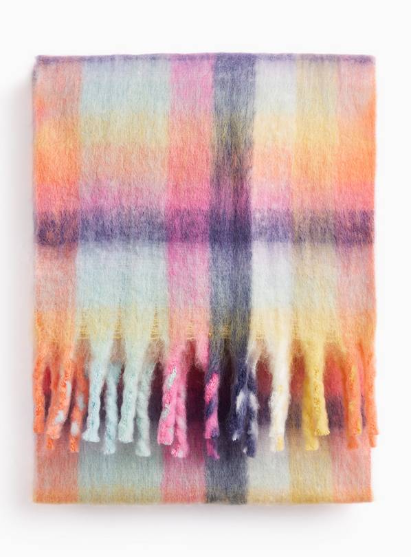 Woven Check Scarf One Size